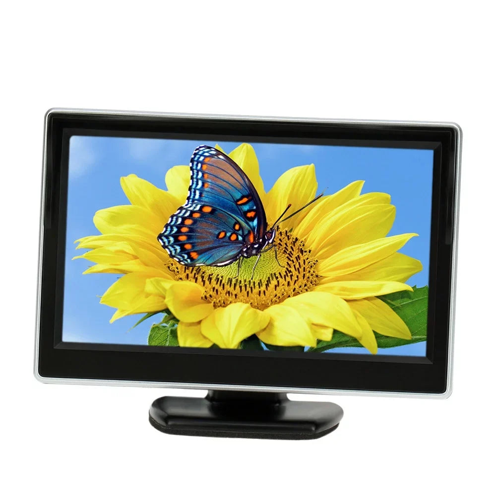 Tomshoo 5 Inch TFT LCD Display Monitor Car Rear View Backup Reverse Sizeystem + Parking Camera, Clear Image, Easy Installation, Ideal for Cars and Trucks