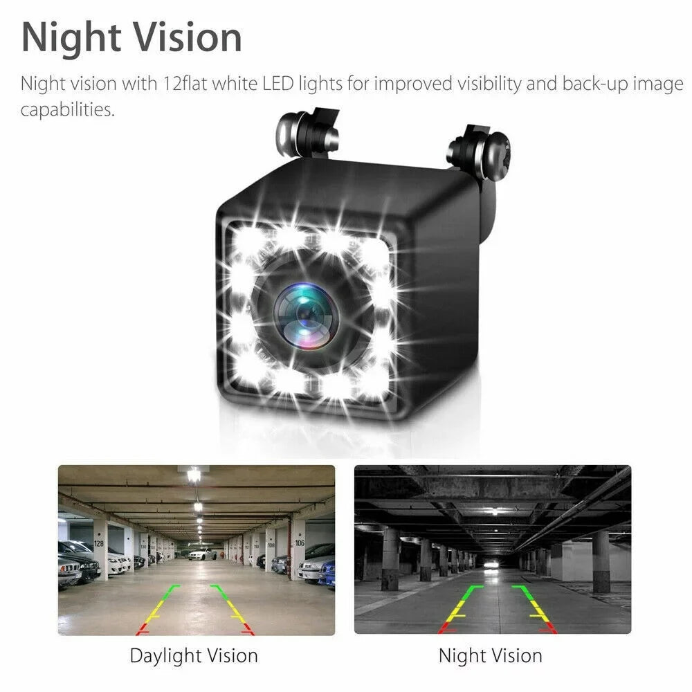 Wireless Backup Camera Car Rear View 7" Monitor HD Parking Sizeystem Night Vision