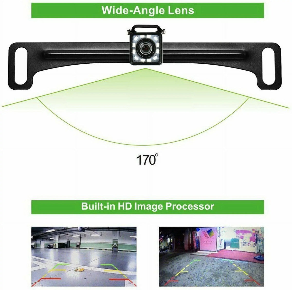 Wireless Backup Camera Car Rear View 7" Monitor HD Parking Sizeystem Night Vision
