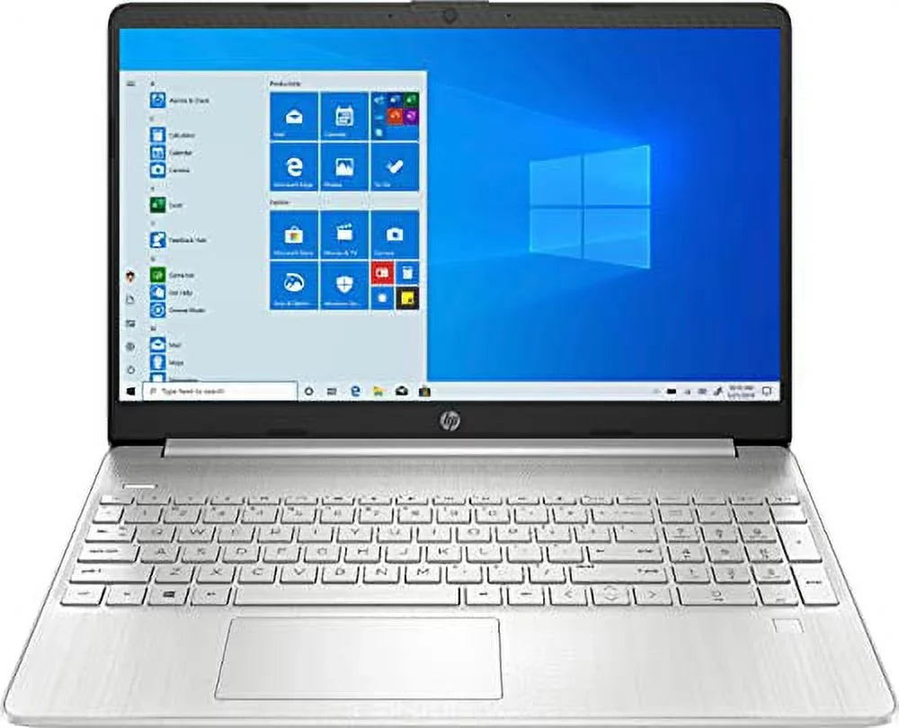 HP 2022 15.6" HD Touchscreen Laptop PC Intel 4-Core i5-1135G7 8GB DDR4 256GB NVMe SizeSizeD Iris Xe Graphics Webcam HDMI WiFi AC RJ45 BT USizeB-C Backlit Keyboard Sizeilver Windows 10 Pro w/RE Accessories