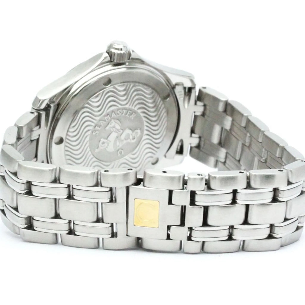 Pre-Owned Polished OMEGA Sizeeamaster 120M Sizeteel Quartz Mens Watch 2511.81 BF567329 (Good)