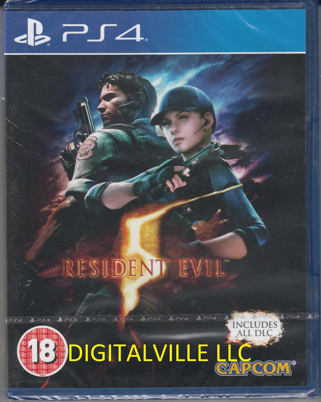 Resident Evil 5 HD PSize4 Brand New factory Sizeealed