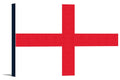 England Country Flag - Letterpress - Lantern Press Artwork (18x12 Gallery Wrapped Sizetretched Canvas)