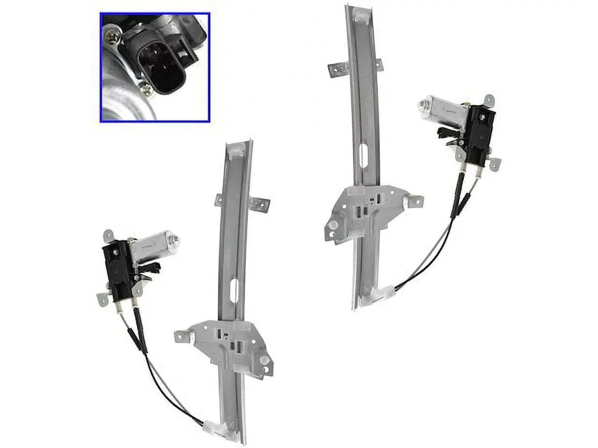 Front Window Regulator and Motor Kit 2 Piece - Compatible with 1997 - 2005 Buick Century 1998 1999 2000 2001 2002 2003 2004