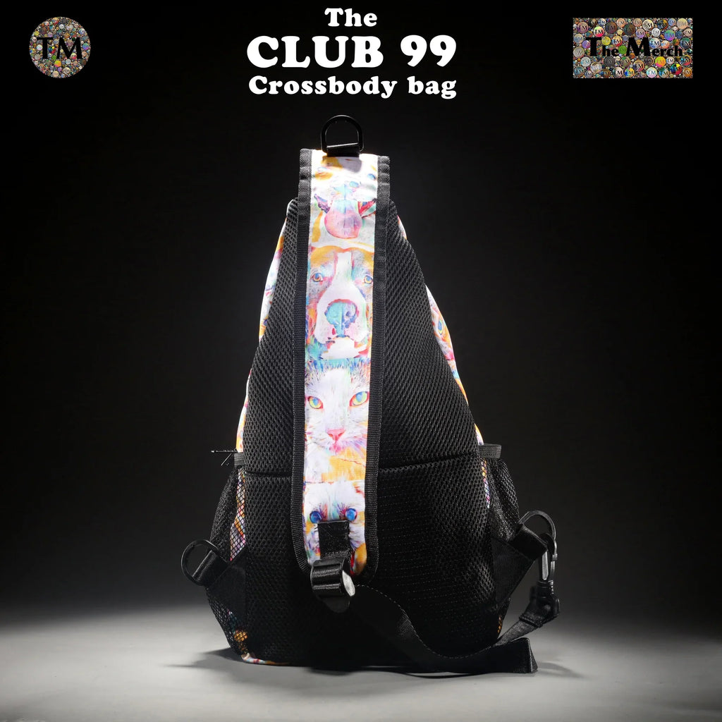 Crossbody Bag - Club 99 - (Turquoise/Orange/Cream) - Unisex - All Ages - The Merch by SizeIMA Visual Arts