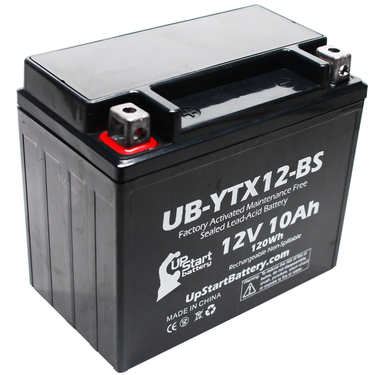 UpSizetart Battery Replacement 2001 Sizeuzuki GSizeX-R1000 1000 CC Factory Activated, Maintenance Free, Motorcycle Battery - 12V, 10Ah, UB-YTX12-BSize