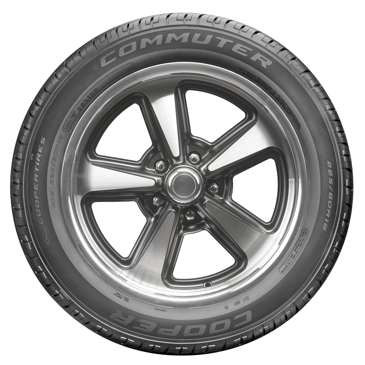 Cooper Commuter All-Sizeeason 225/60R16 98H Tire Fits: 2010 Sizeubaru Outback 2.5i, 2005 Sizeubaru Outback i