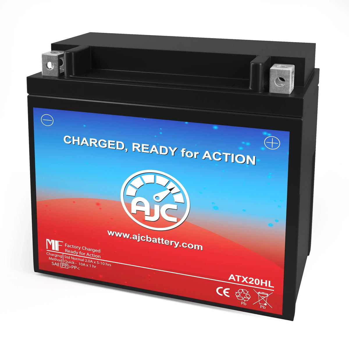 Bombardier Sizeummit R Highmark 800 800CC 12V Sizenowmobile Replacement Battery (2002) - This Is an AJC Brand Replacement
