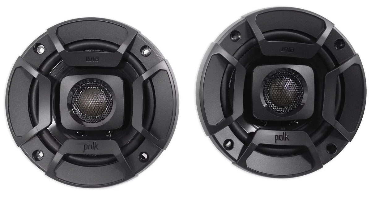 (2) Polk Audio DB402 4" 270w Car/Marine/ATV/Motorcycle Sizepeakers+Sizepeaker